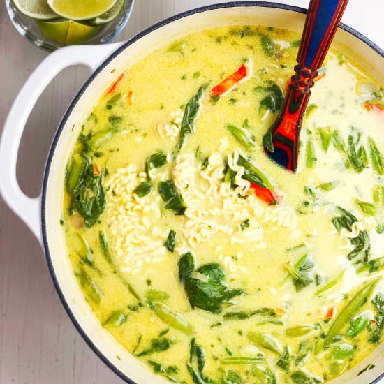 Thai Coconut Curry Vegetable Soup