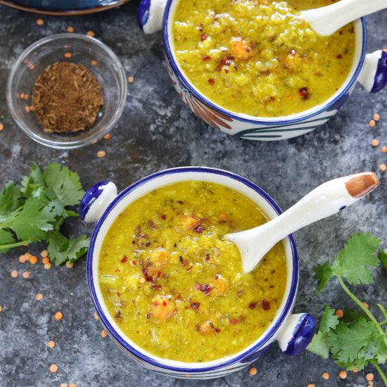 Instant Pot Broccoli Lentil Soup