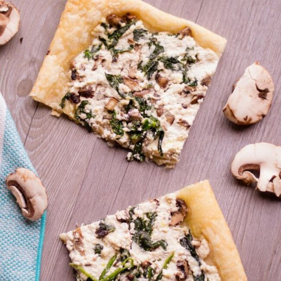 Delicious Mushroom Ricotta Tart