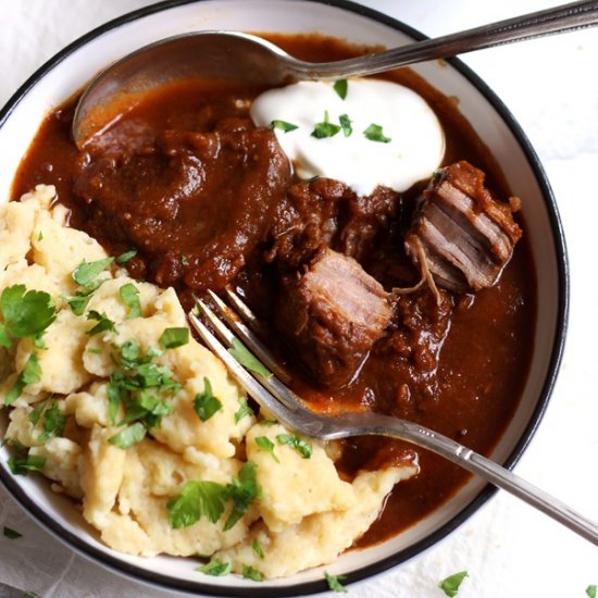 Viennese gravy goulash