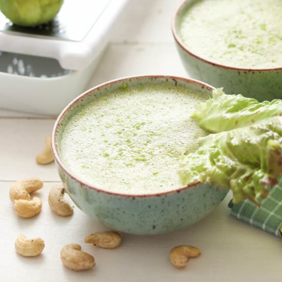 Creamy Lettuce Soup with Cashew Nut