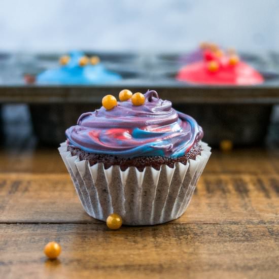 mini wacky cake cupcakes