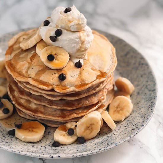 Spelt Pancakes with Coconut Whip