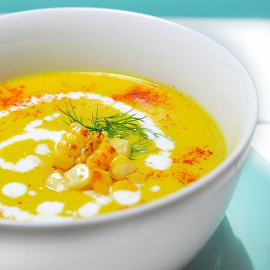 Creamy Curried Corn Chowder