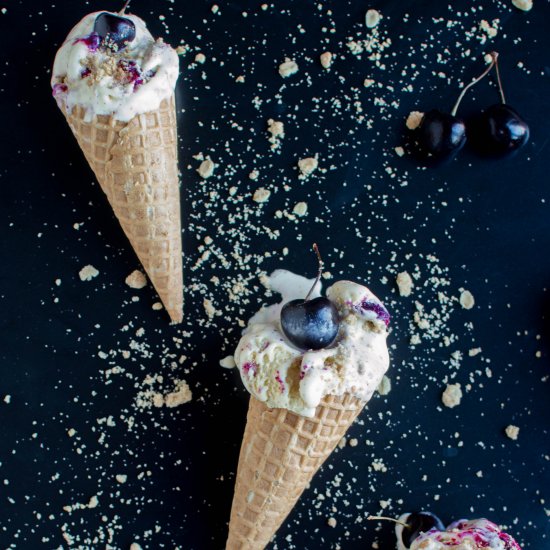 Cherry Crumble Ice Cream