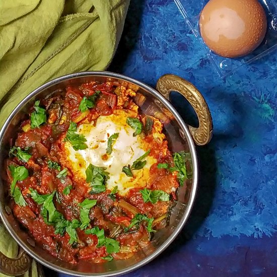 Indian Spinach egg curry