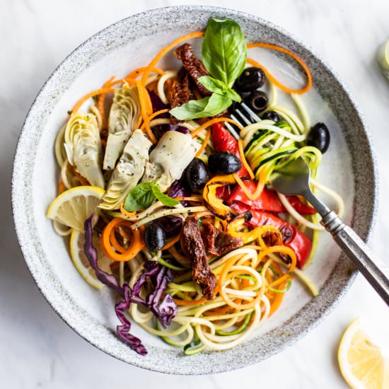 Pesto Zoodle Salad