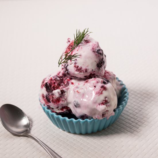 3 Ing Mixed Berry Ice Cream