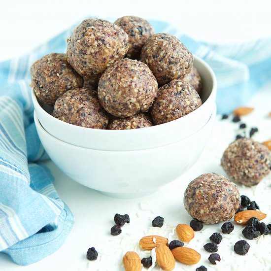 Blueberry Coconut Energy Balls