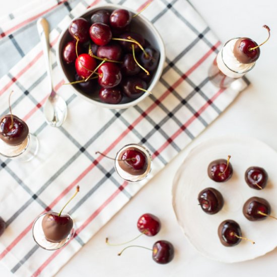 Wine Soaked Chocolate Cherries