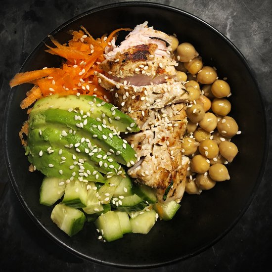 Healthy Chicken Buddha Bowls