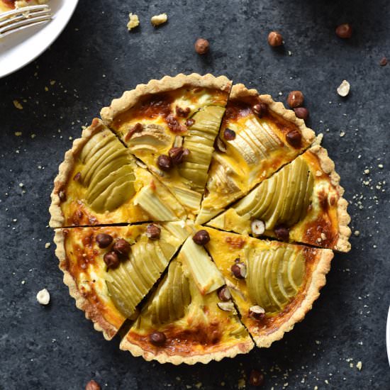 Gluten free apple parnsip tart