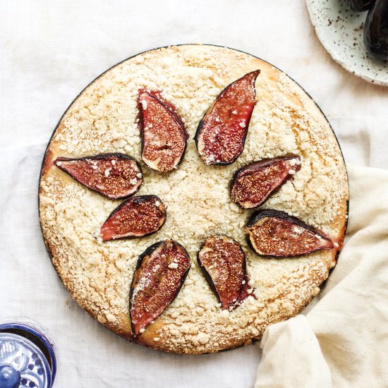 Yeasted Cardamom Fig Cake