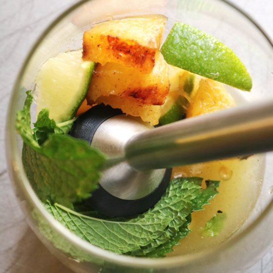 Grilled Pineapple Mojito