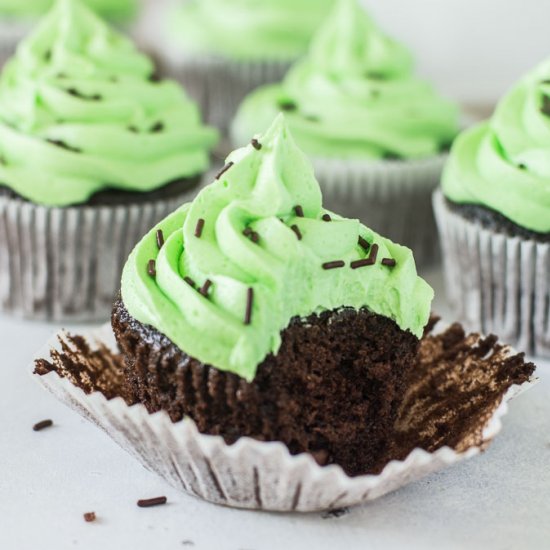 Chocolate Mint Cupcakes