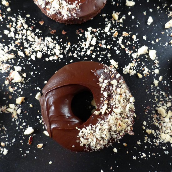 GF Baked Mini Chocolate Doughnuts