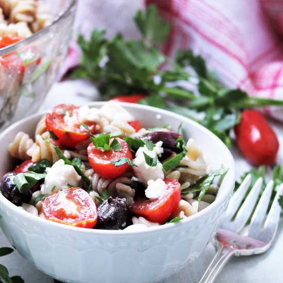 Vegan Greek Salad with Vegan Feta