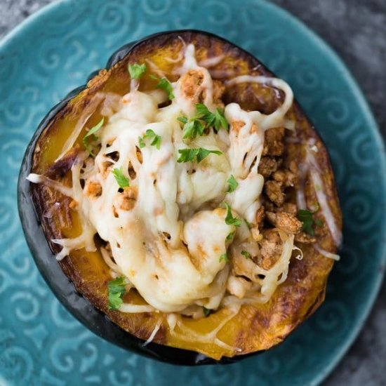 Taco-Stuffed Acorn Squash