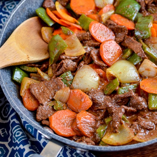 Satay Beef with Vegetables