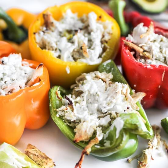 Ranch Stuffed Chicken Peppers