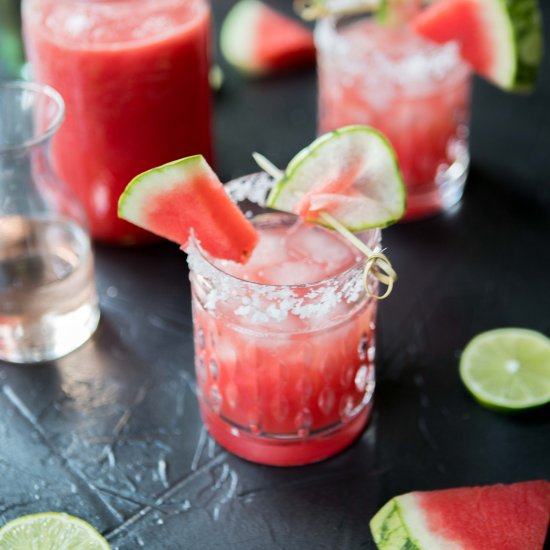 watermelon rosé margaritas