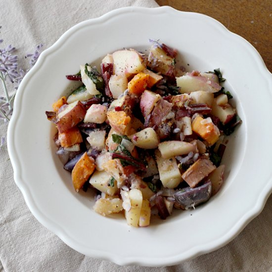 Rainbow Root Vegetable Hash