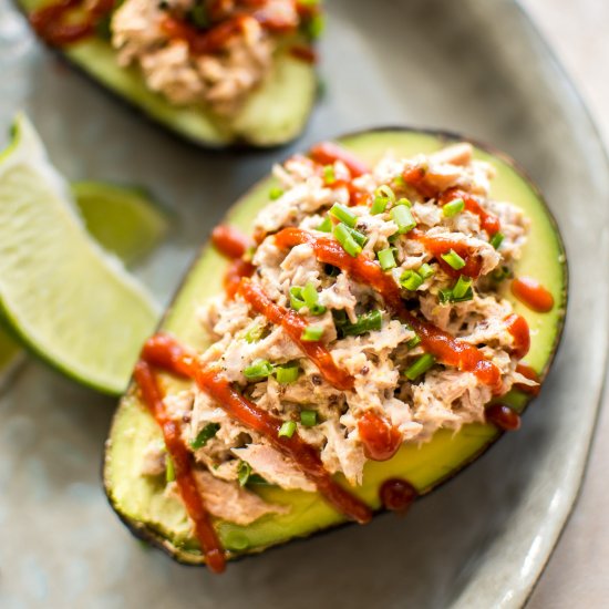 Spicy Tuna Stuffed Avocado