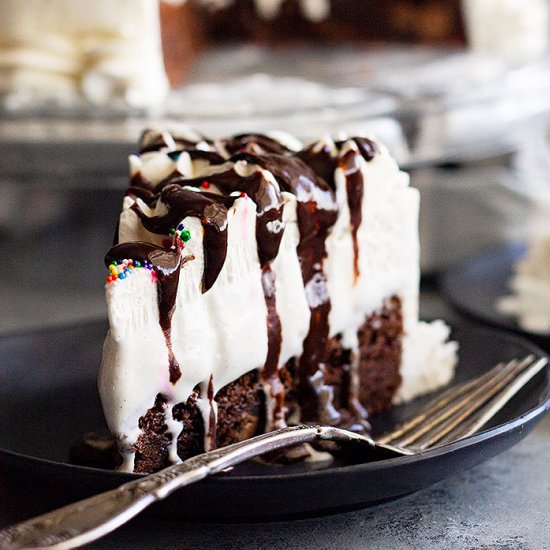 Brownie Ice Cream Cake