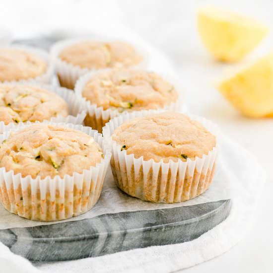 Healthy Lemon Zucchini Muffins