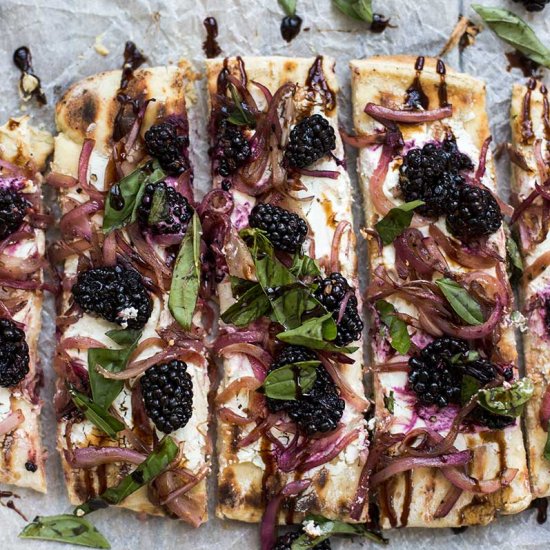 Goat Cheese Blackberry Flatbread