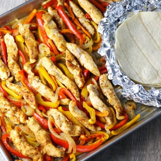 Sheet Pan Chicken Fajitas