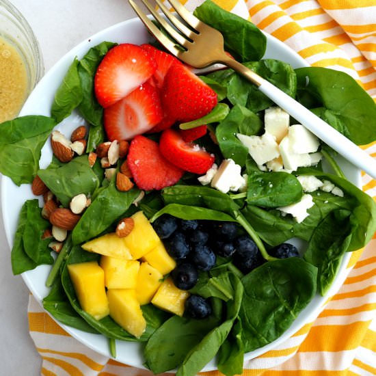 Berries, Almond, Mango Salad