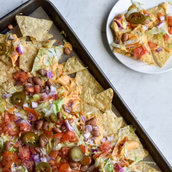 Nachos with Buffalo Queso