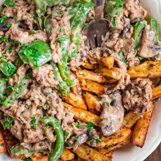 PHILLY CHEESE STEAK FRIES