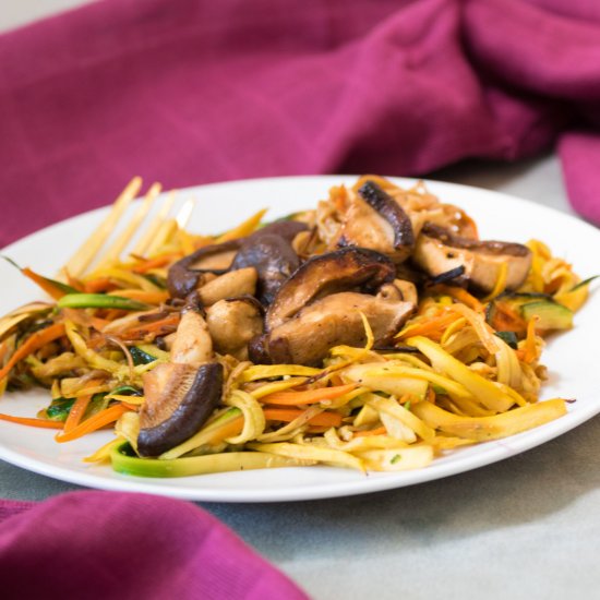 Japanase Grilled Mushroom Salad