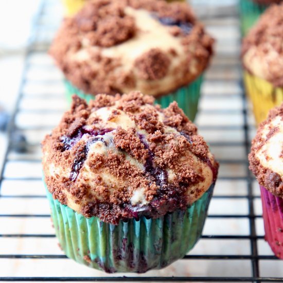 Blueberry Cream Cheese Muffins