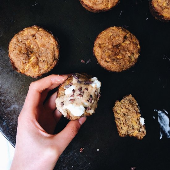 Paleo Carrot Cake Muffins