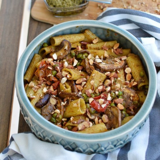 Vegan Pesto Rigatoni