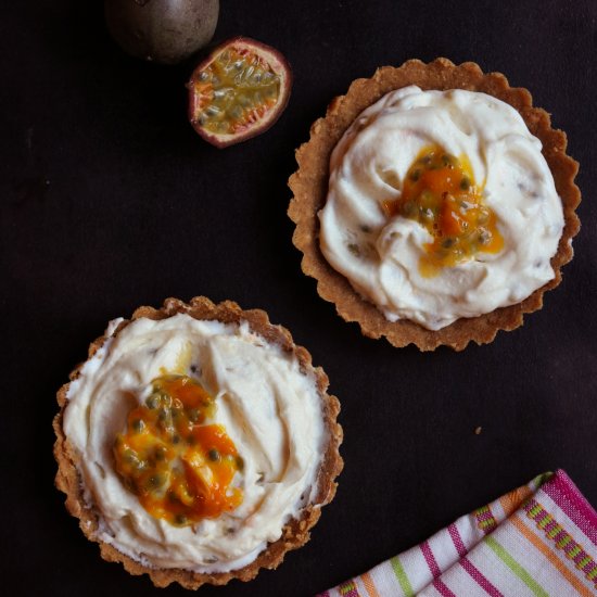 No Bake Passionfruit Tart