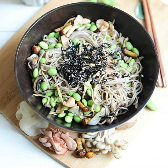 Soba Noodles with Mushroom