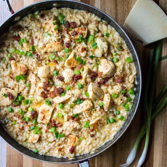 Poblano Chicken Risotto