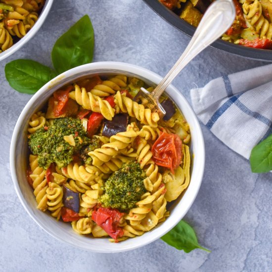 Plant Based Mediterranean Pasta