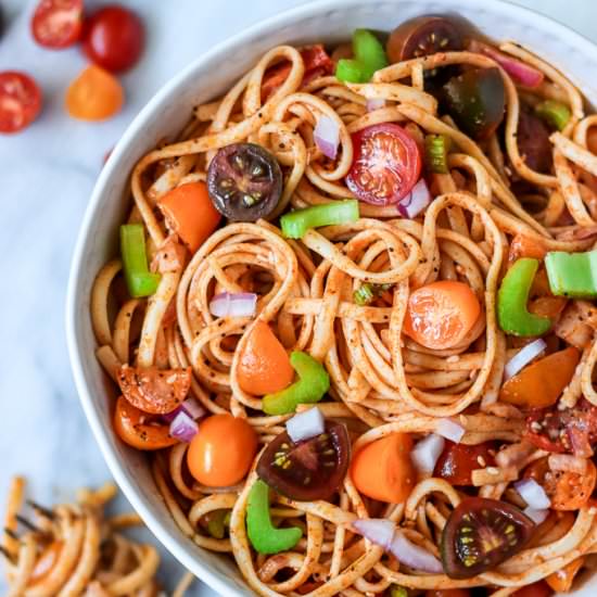 Vegan Linguine Pasta Salad