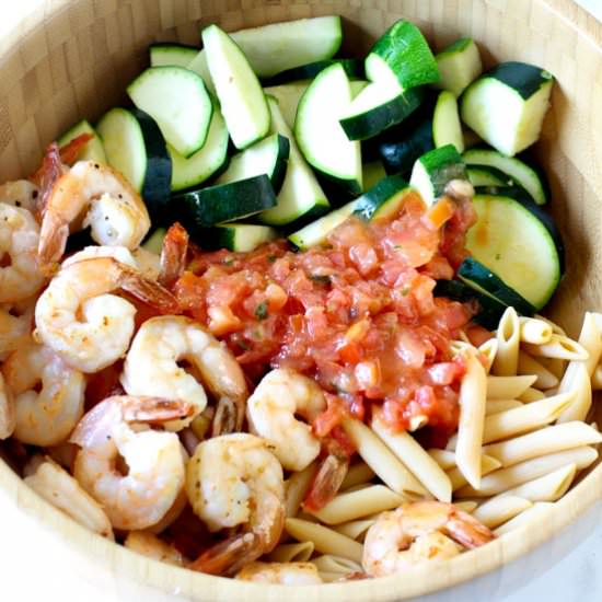 Bruschetta Shrimp Pasta