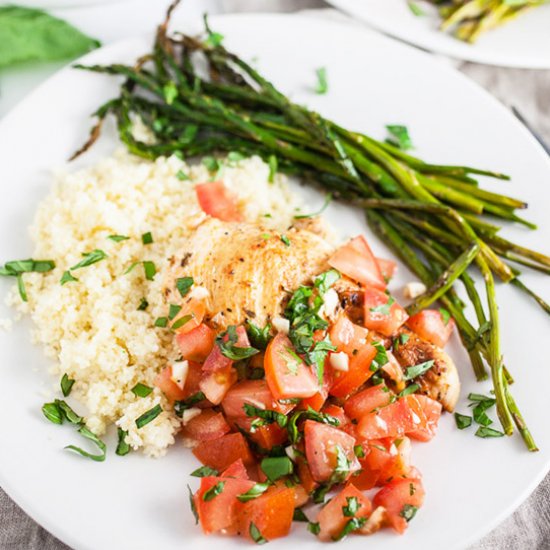 Grilled Bruschetta Chicken Breasts