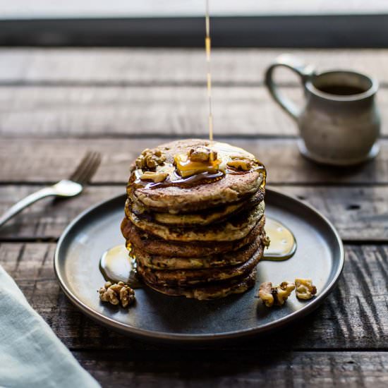 Almond Flour Zucchini Pancakes