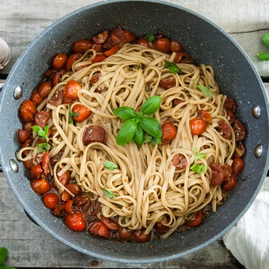 Buttered Balsamic Tomato Pasta