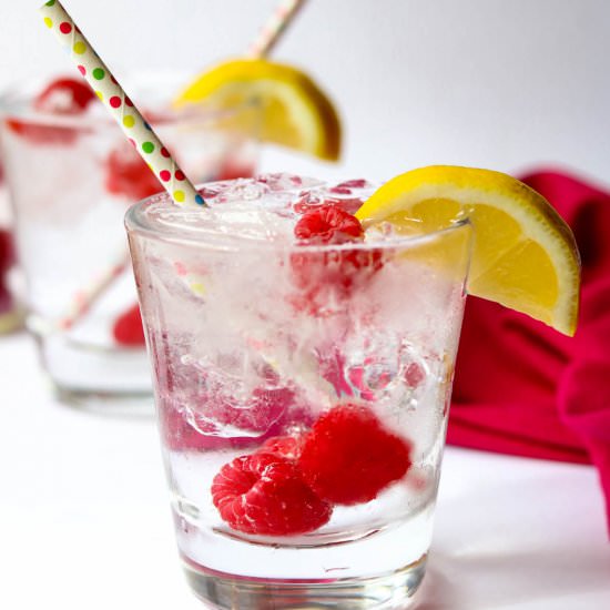 Raspberry Vodka Soda