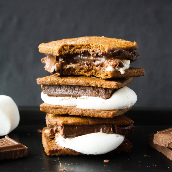 Homemade Graham Cracker S’mores