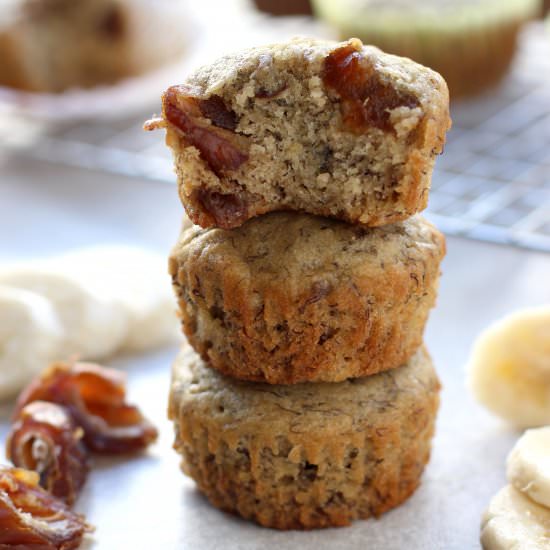 Banana and Date Muffins